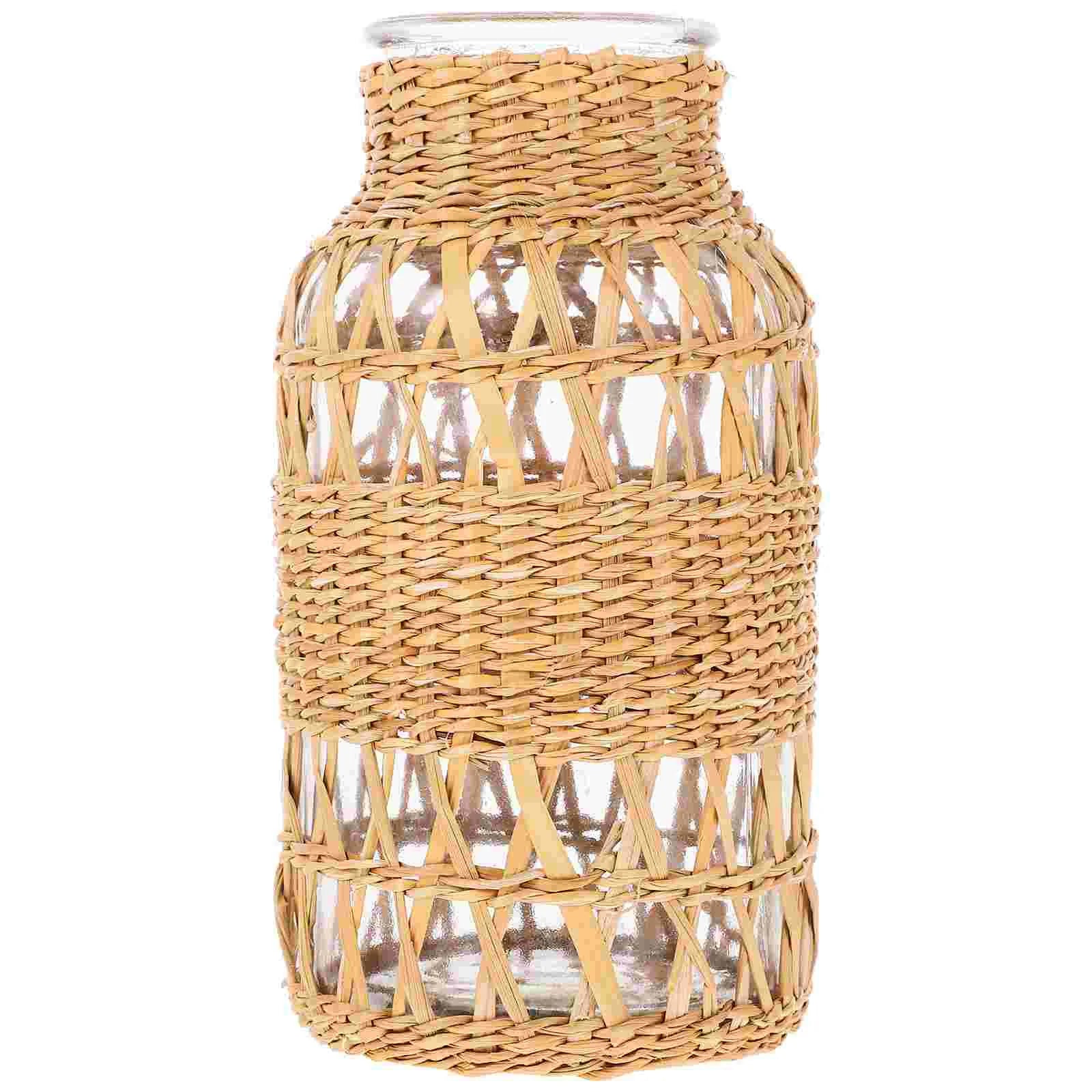 Vase en rotin