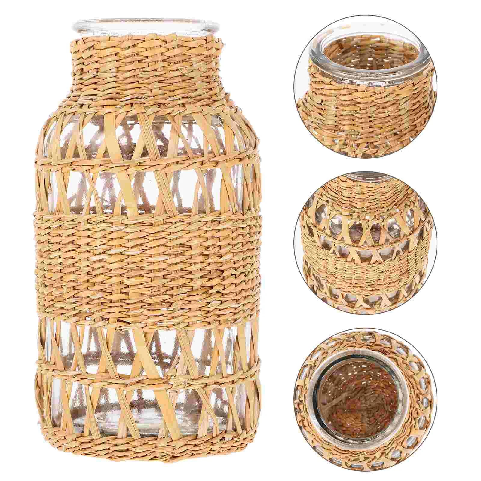 Vase en rotin plusieurs vues