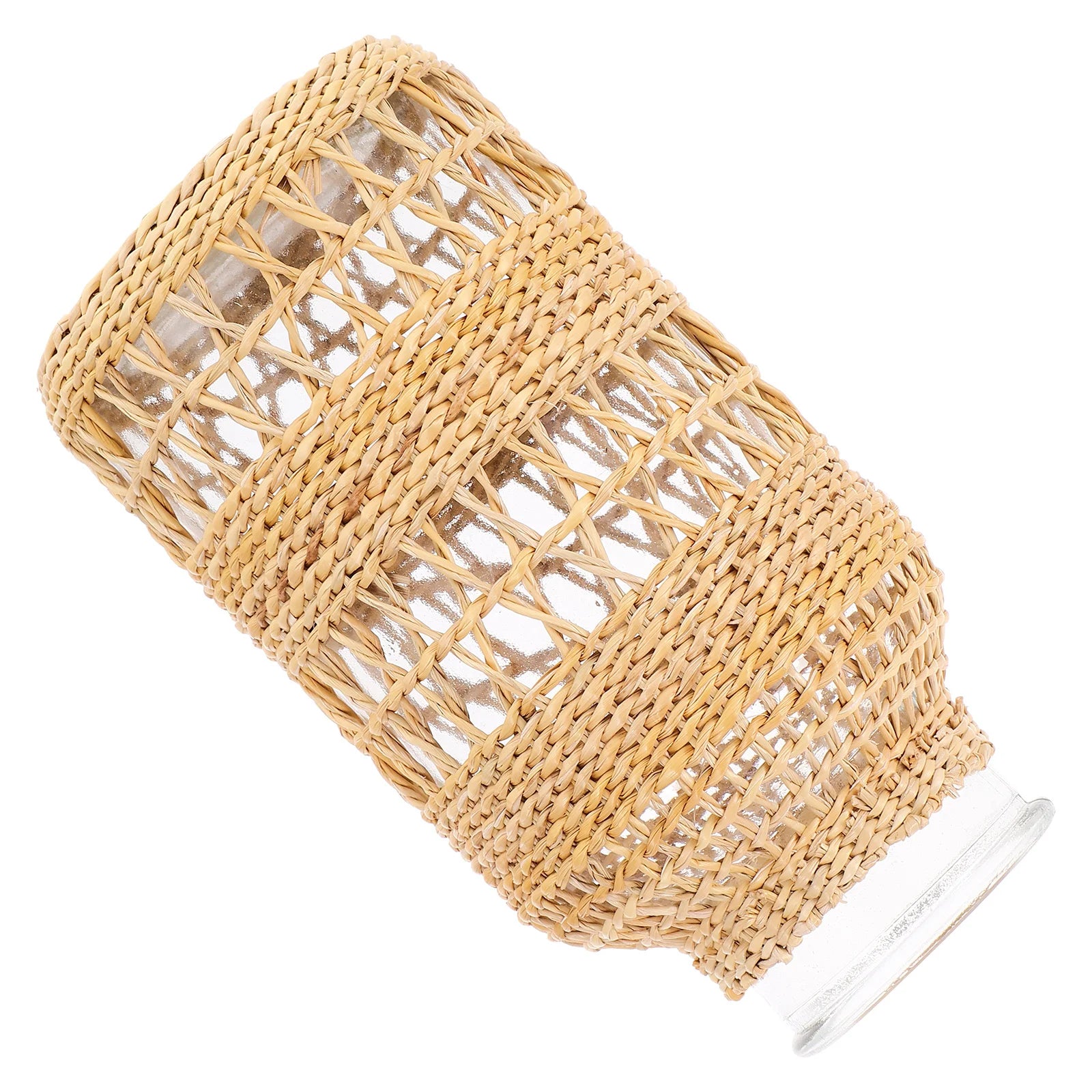 Vase en rotin vue autre angle