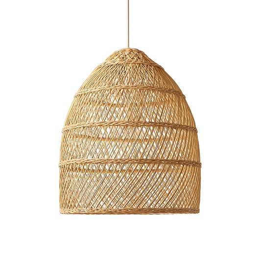 suspension en rotin